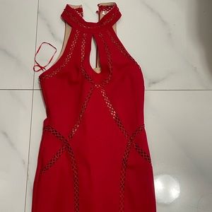 Mini short red dress